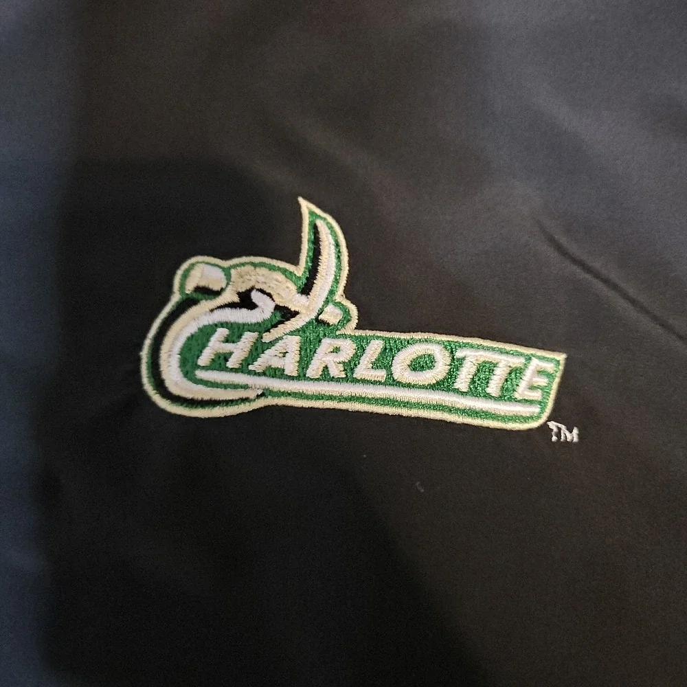 Nike Dri Fit Button Up Shirt Men's‎ Size 2XL UNC Charlotte 49ers Black UNCC